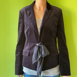 Ann Taylor Purple Velvet Blazer